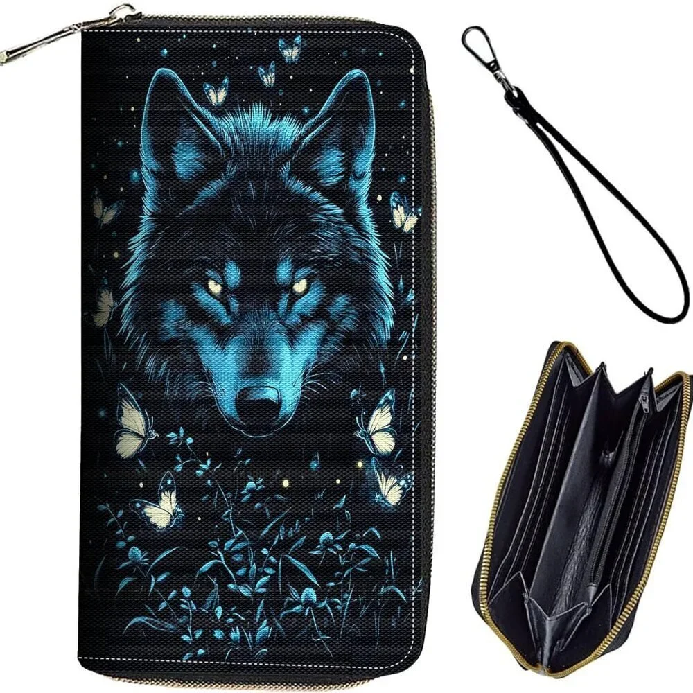 Women's Leather Wallet RFID Blocking Large Capacity Credit Card Holder Purse